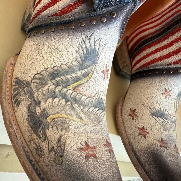 Old Gringo Yippe Ki Yay “United Jorie” Ankle Boots - Picture 3 of 9